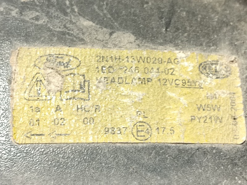 Recambio de faro derecho para ford fusion (cbk) + referencia OEM IAM   