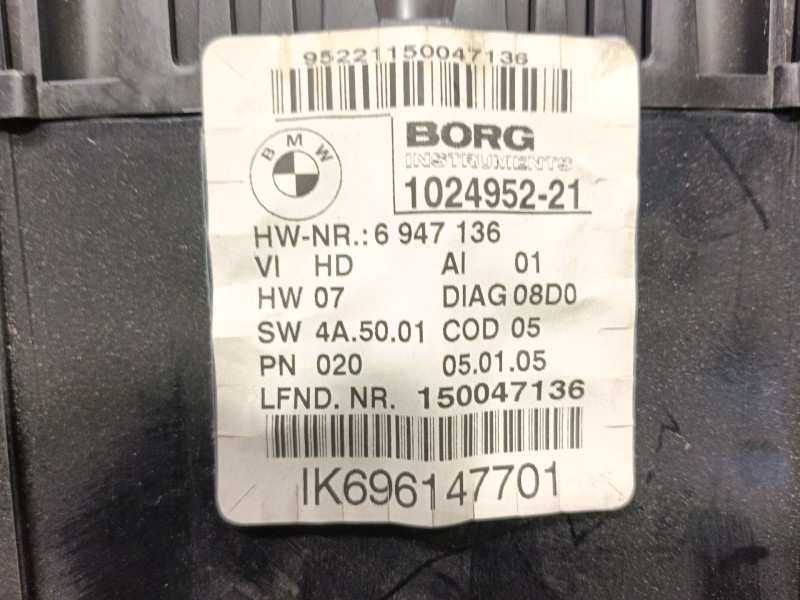 Recambio de cuadro instrumentos para bmw 1 (e87) 120 d referencia OEM IAM   