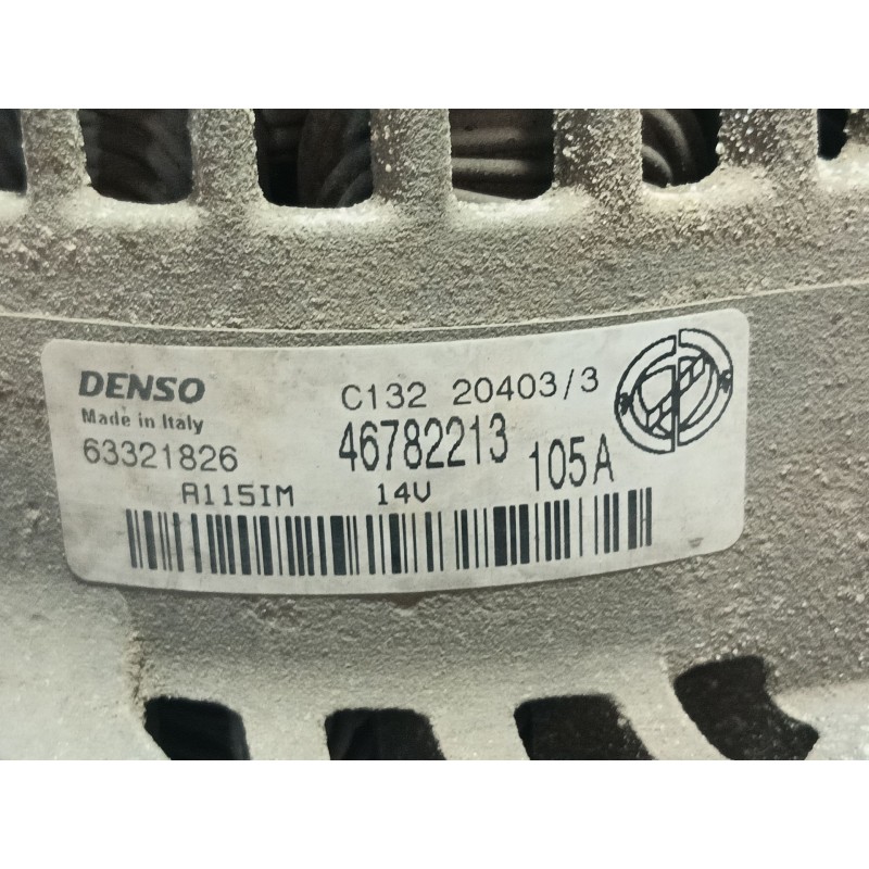 Recambio de alternador para fiat stilo (192) 1.9 jtd 80 referencia OEM IAM   