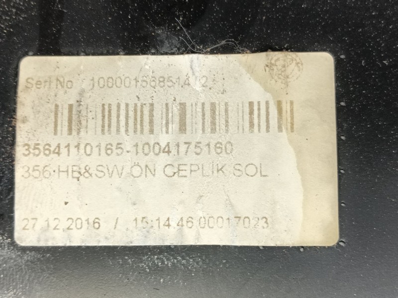 Recambio de guarnecido puerta delantera izquierda para fiat tipo ii (356) sedan easy referencia OEM IAM   