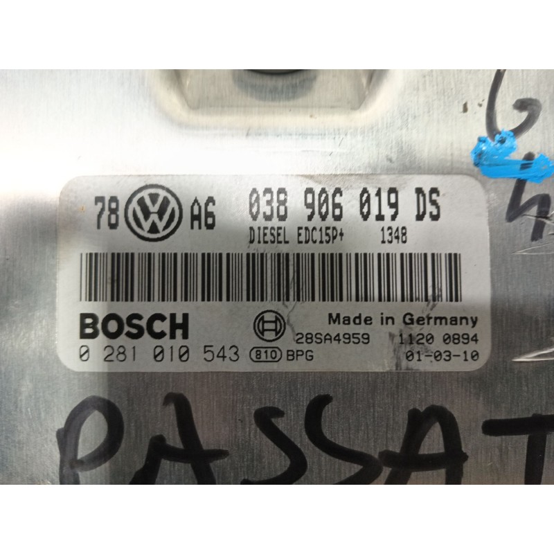 Recambio de centralita motor uce para volkswagen passat berlina (3b3) advance referencia OEM IAM   