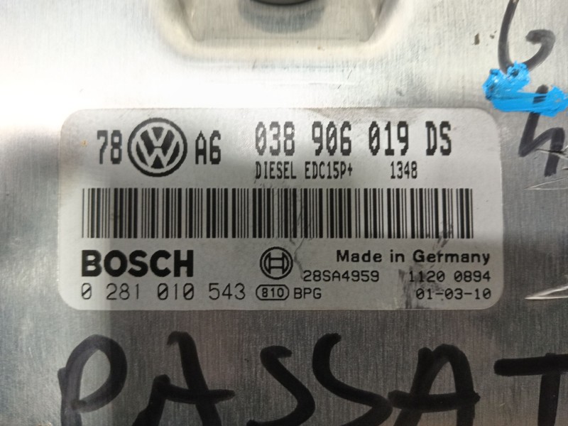 Recambio de centralita motor uce para volkswagen passat berlina (3b3) advance referencia OEM IAM   