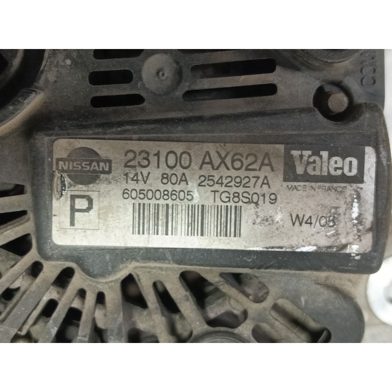 Recambio de alternador para nissan micra (k12e) acenta referencia OEM IAM   