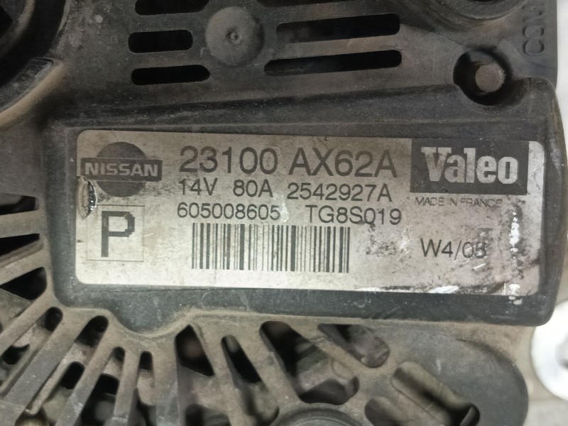 Recambio de alternador para nissan micra (k12e) acenta referencia OEM IAM   