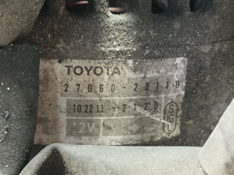 Recambio de alternador para toyota rav 4 ii (_a2_) 2.0 4wd (aca21, aca20) referencia OEM IAM   