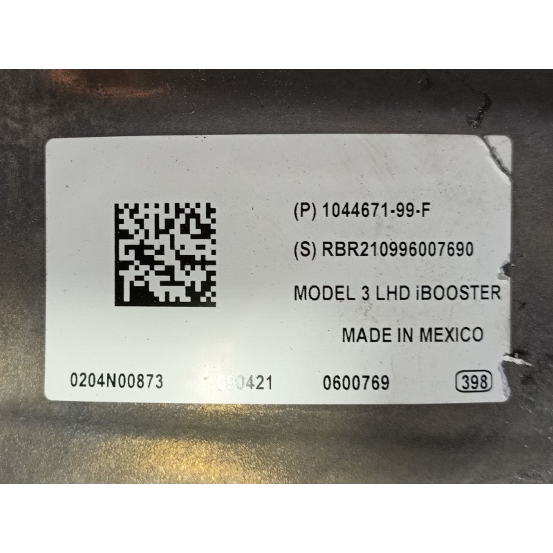 Recambio de servofreno para tesla model 3 (5yj3) ev awd referencia OEM IAM   