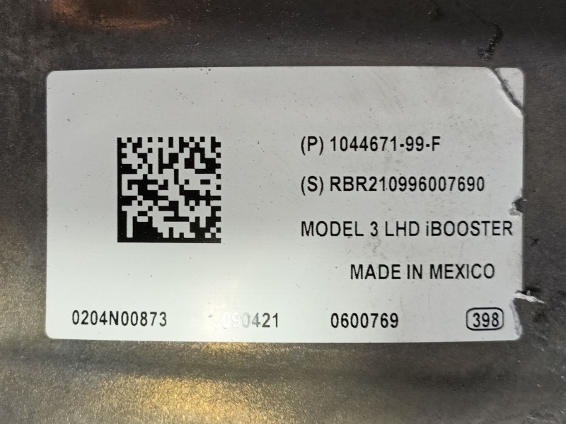 Recambio de servofreno para tesla model 3 (5yj3) ev awd referencia OEM IAM   