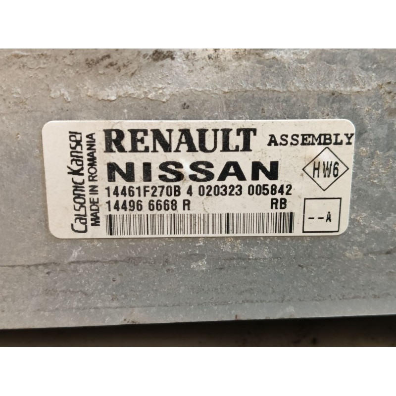 Recambio de intercooler para renault captur ii referencia OEM IAM  14461F270B 