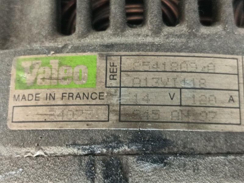 Recambio de alternador para renault laguna (b56) 2.0 16v rti (b56d) referencia OEM IAM  2541809A 