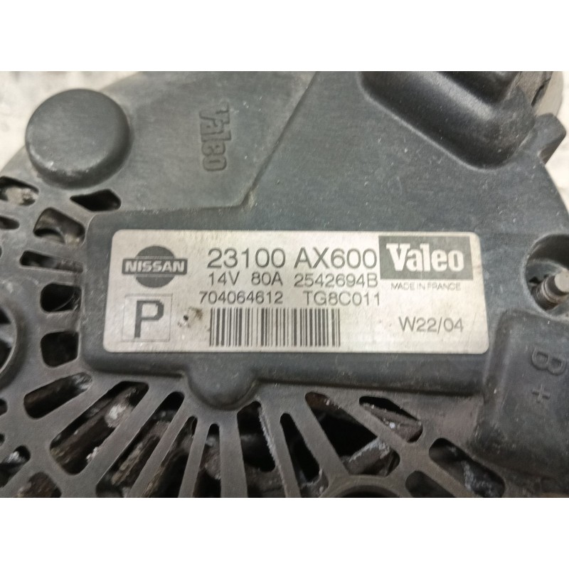 Recambio de alternador para nissan micra (k12e) acenta referencia OEM IAM   