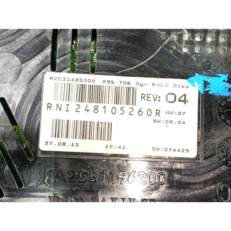 Recambio de cuadro instrumentos para renault megane iii berlina 5 p expression referencia OEM IAM   