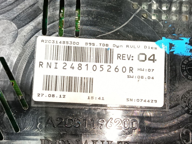 Recambio de cuadro instrumentos para renault megane iii berlina 5 p expression referencia OEM IAM   