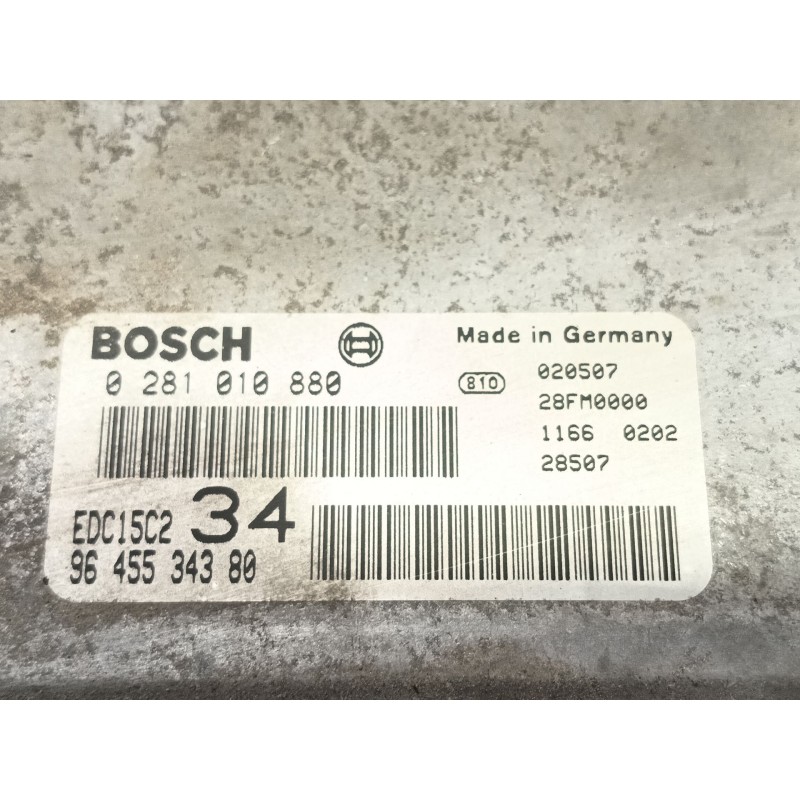 Recambio de centralita motor uce para peugeot 607 (s1) pack referencia OEM IAM   