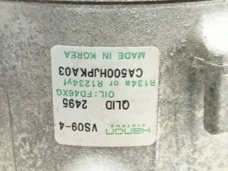 Recambio de compresor aire acondicionado para kia picanto iii (ja) 1.0 referencia OEM IAM   