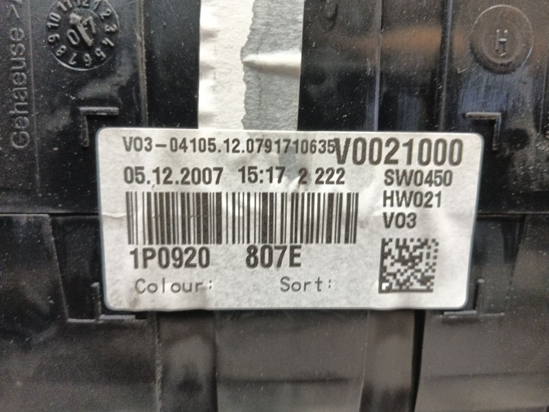 Recambio de cuadro instrumentos para seat leon (1p1) 1.9 tdi referencia OEM IAM   