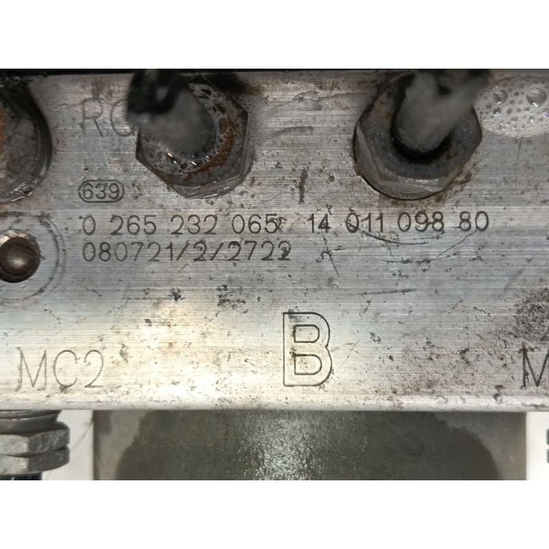 Recambio de abs para fiat scudo furgón (272) 10 business l1h1 90 multijet referencia OEM IAM  0265800696 