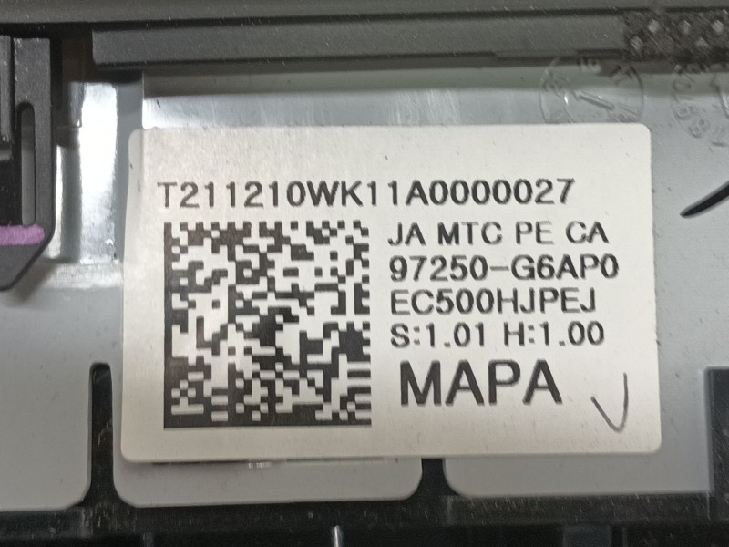 Recambio de mando calefaccion / aire acondicionado para kia picanto iii (ja) 1.0 referencia OEM IAM   