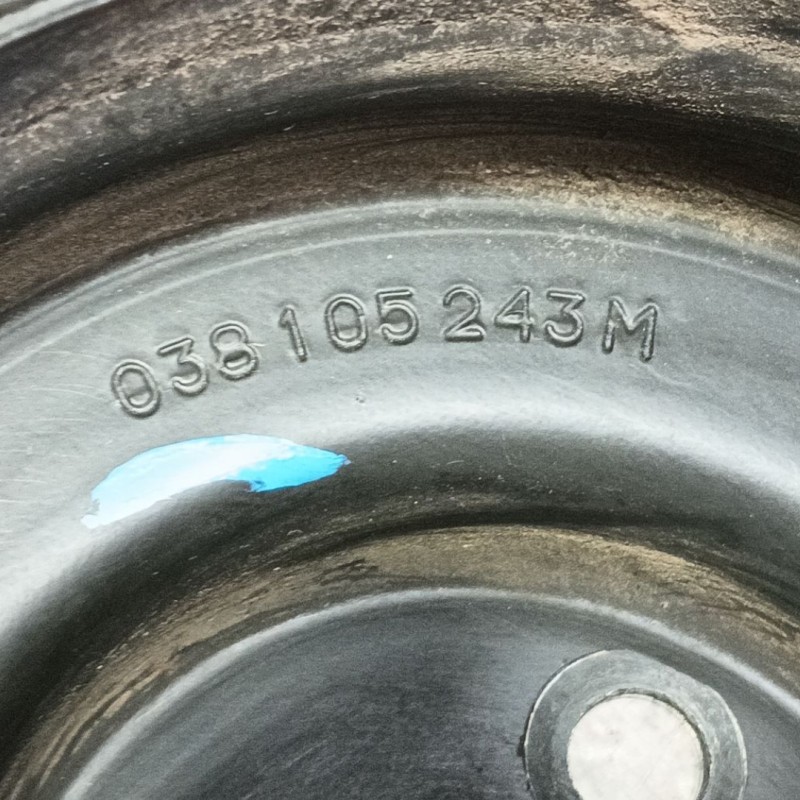 Recambio de polea cigueñal para volkswagen golf vi (5k1) rabbit bluemotion referencia OEM IAM  038105243M 