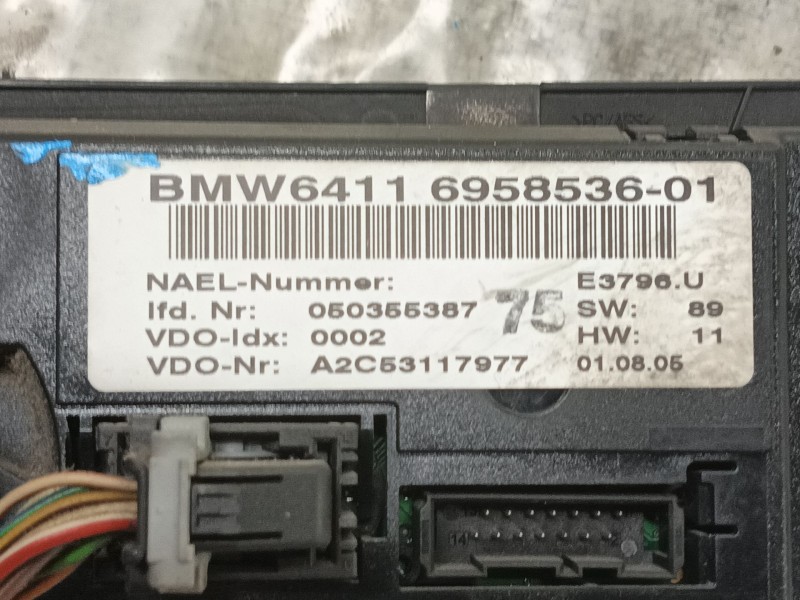 Recambio de mando calefaccion / aire acondicionado para bmw 3 (e90) 320 d referencia OEM IAM   