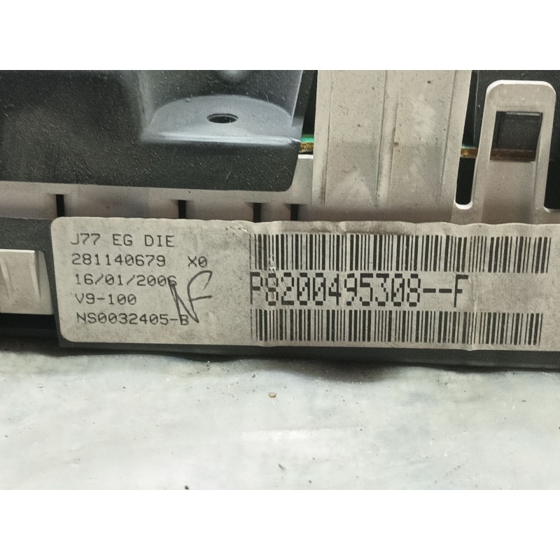 Recambio de cuadro instrumentos para renault modus authentique referencia OEM IAM   