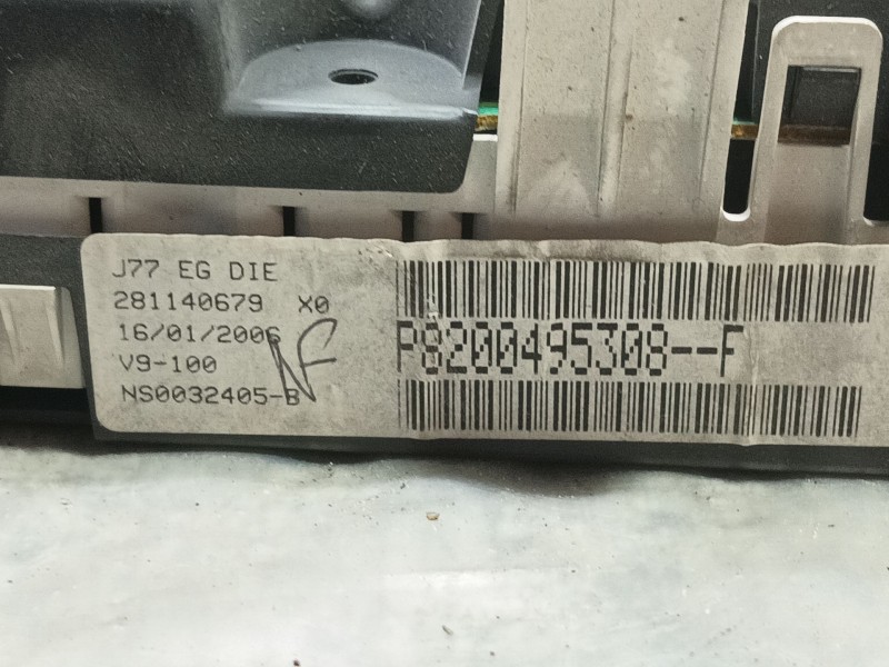 Recambio de cuadro instrumentos para renault modus authentique referencia OEM IAM   