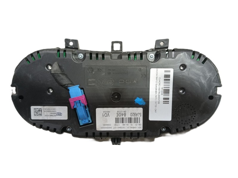 Recambio de cuadro instrumentos para skoda rapid spaceback (nh1) 1.6 tdi referencia OEM IAM   