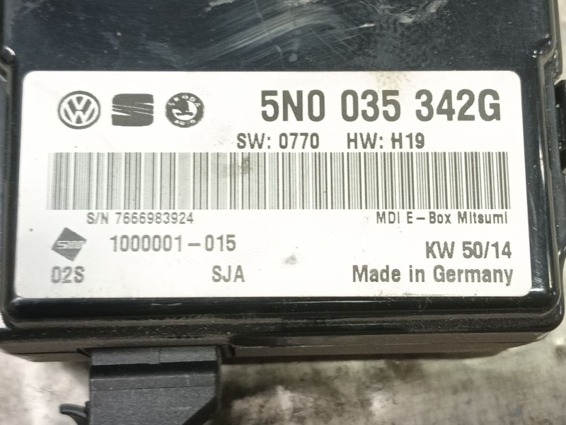 Recambio de modulo electronico para skoda rapid spaceback (nh1) 1.6 tdi referencia OEM IAM  5N0035342G 