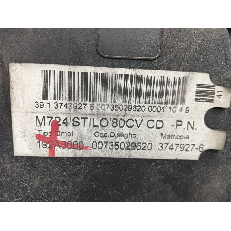 Recambio de motor completo para fiat stilo (192) 1.9 jtd 80 referencia OEM IAM 192A3000 BOSCH OK