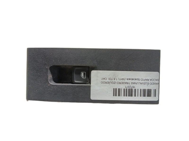 Recambio de mando elevalunas trasero izquierdo para skoda rapid spaceback (nh1) 1.6 tdi referencia OEM IAM   