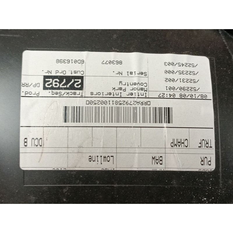 Recambio de guarnecido puerta trasera derecha para jaguar xf i (x250) 2.7 d referencia OEM IAM   