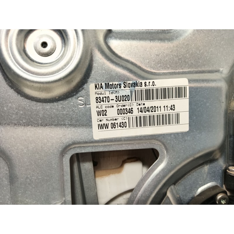 Recambio de elevalunas trasero izquierdo para kia sportage iii (sl) 1.7 crdi referencia OEM IAM   