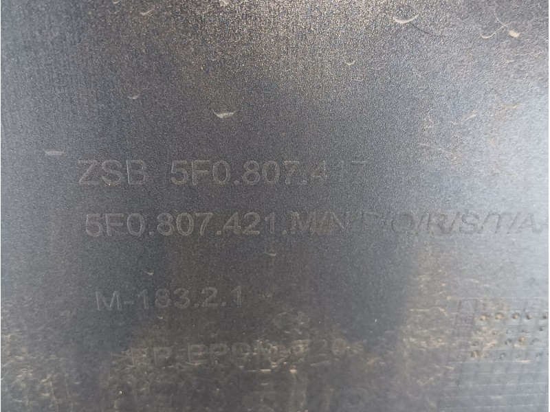 Recambio de paragolpes trasero para seat leon (5f1) 2.0 tdi referencia OEM IAM  5F0807421 