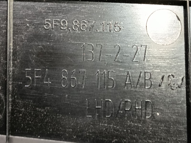 Recambio de guarnecido puerta trasera izquierda para seat leon (5f1) 2.0 tdi referencia OEM IAM  5F9867115 