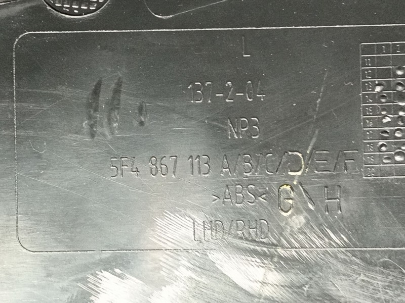 Recambio de guarnecido puerta delantera izquierda para seat leon (5f1) 2.0 tdi referencia OEM IAM   