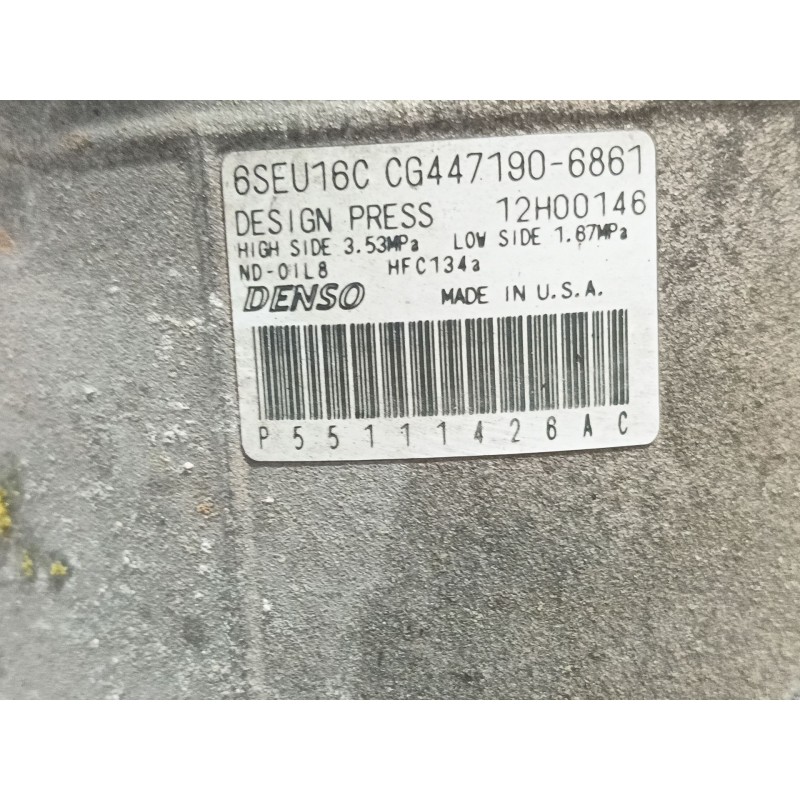 Recambio de compresor aire acondicionado para chrysler sebring (js) 2.0 crd referencia OEM IAM   