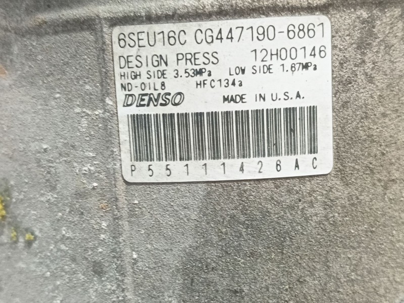 Recambio de compresor aire acondicionado para chrysler sebring (js) 2.0 crd referencia OEM IAM   