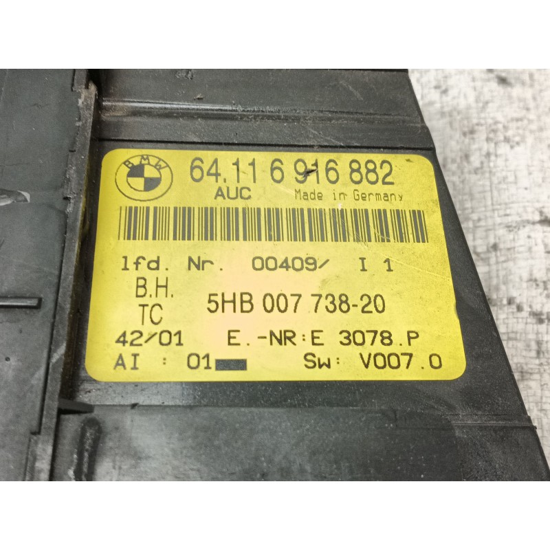 Recambio de mando calefaccion / aire acondicionado para bmw 3 (e46) 320 d referencia OEM IAM 0  