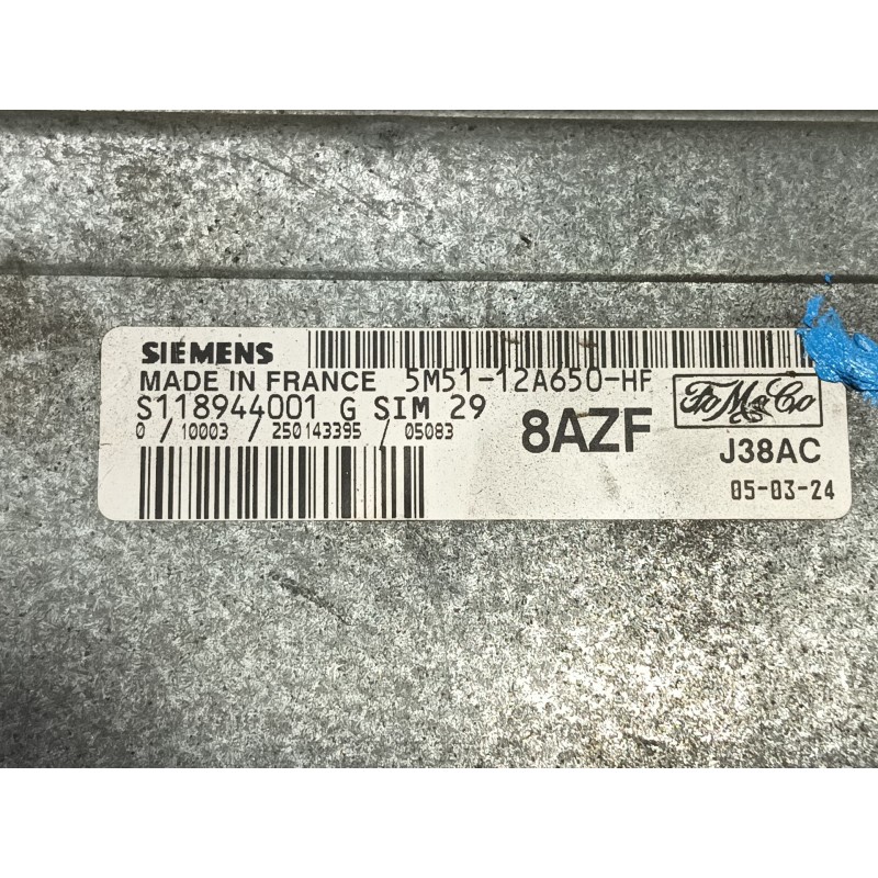 Recambio de centralita motor uce para ford focus berlina (cap) trend referencia OEM IAM  5M5112A650HF 