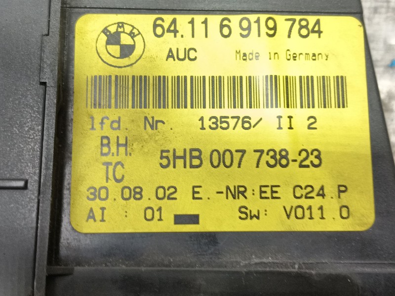 Recambio de mando calefaccion / aire acondicionado para bmw 3 (e46) 320 d referencia OEM IAM 0 64116919784 