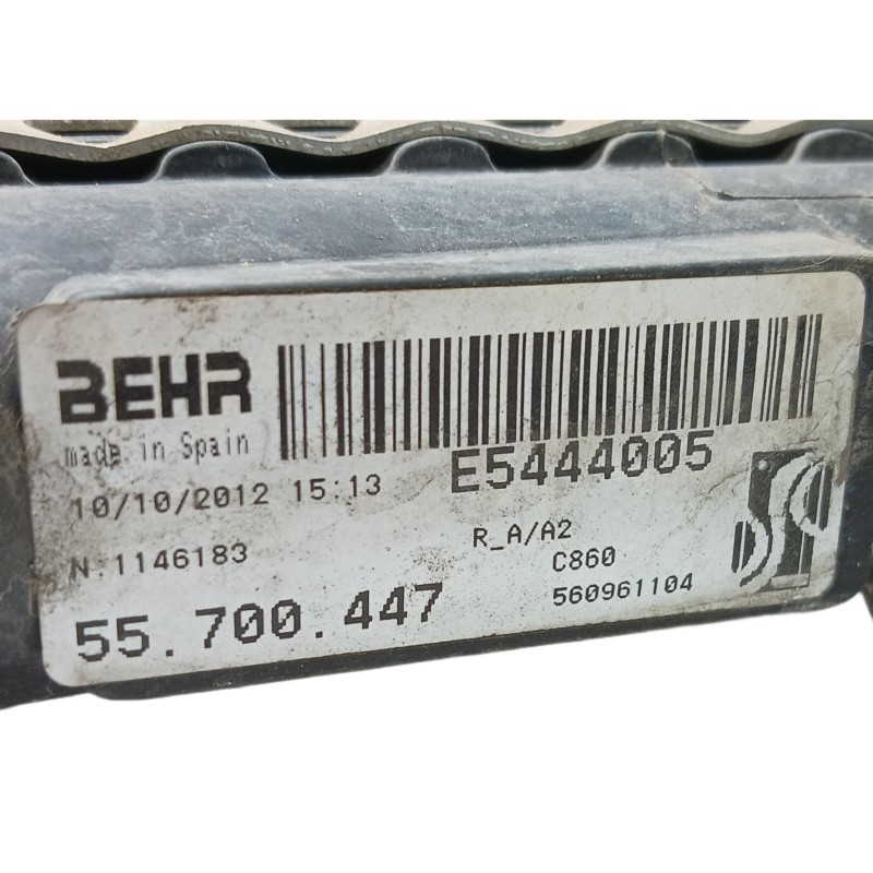 Recambio de radiador agua para fiat punto (199) pop referencia OEM IAM  E5444005 