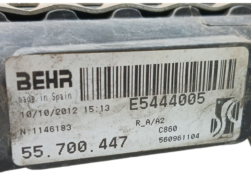 Recambio de radiador agua para fiat punto (199) pop referencia OEM IAM  E5444005 