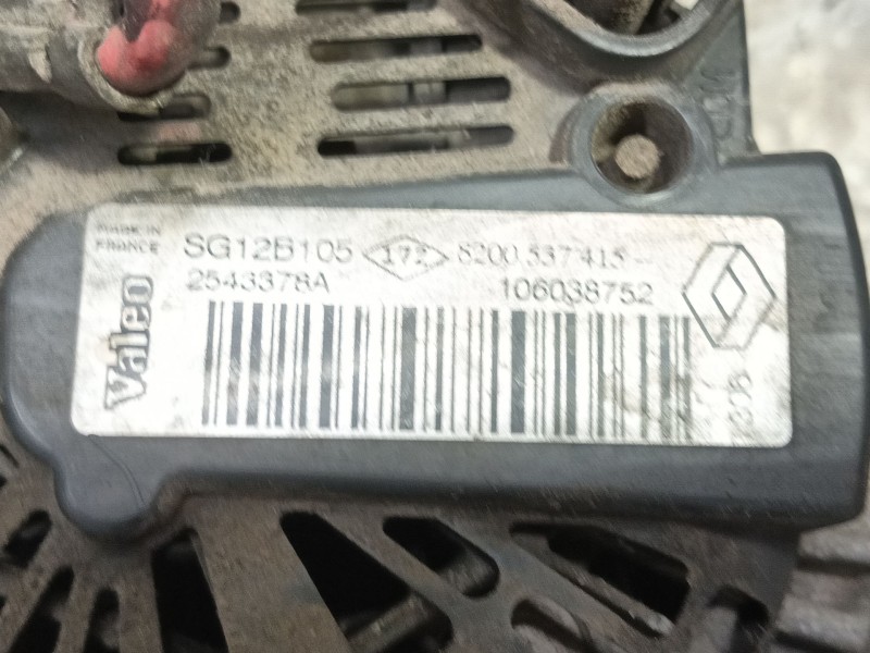 Recambio de alternador para nissan kubistar furgoneta (x76) 1.5 dci referencia OEM IAM   