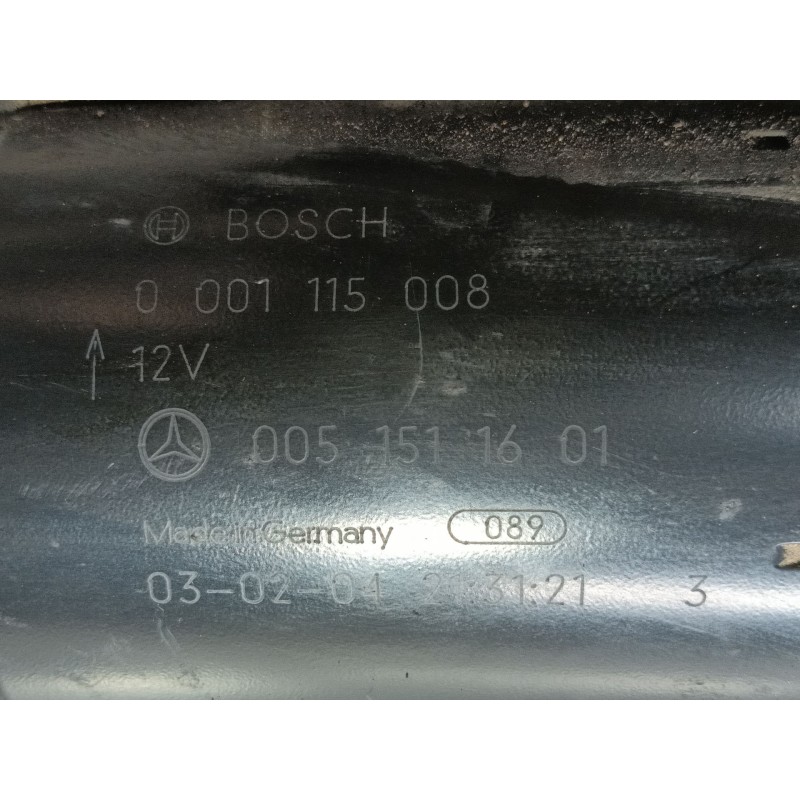 Recambio de motor arranque para mercedes-benz vaneo (w414) furgoneta compacta 1.7 cdi vaneo (414.700) referencia OEM IAM   