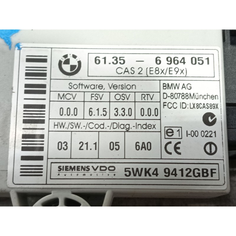 Recambio de modulo electronico para bmw 1 (e87) 120 d referencia OEM IAM   