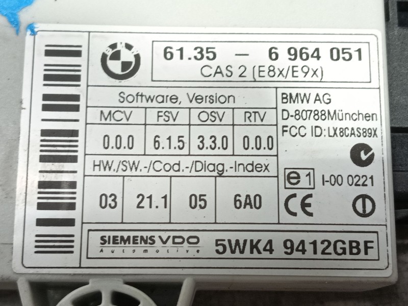 Recambio de modulo electronico para bmw 1 (e87) 120 d referencia OEM IAM   