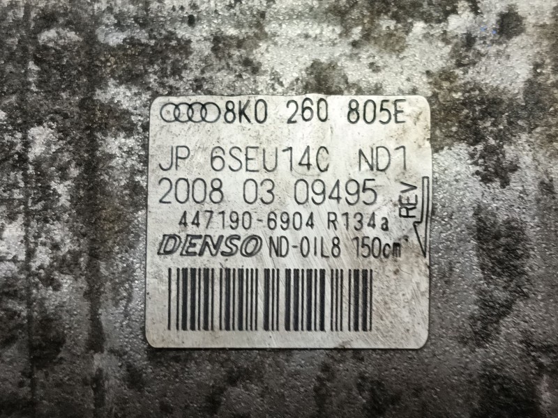Recambio de compresor aire acondicionado para audi a5 (8t3) 1.8 tfsi referencia OEM IAM  8K0260805E 