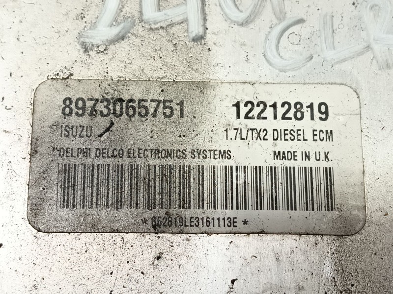 Recambio de centralita motor uce para opel astra g hatchback (t98) 1.7 dti 16v (f08, f48) referencia OEM IAM 0 8973065751 