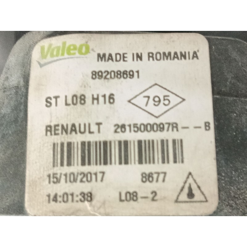 Recambio de faro antiniebla izquierdo para dacia logan ii 1.5 dci referencia OEM IAM   