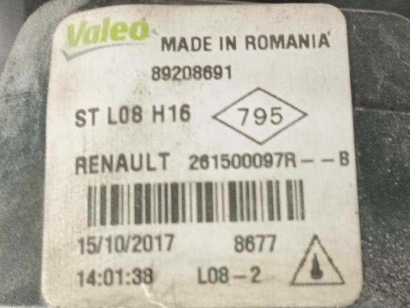 Recambio de faro antiniebla izquierdo para dacia logan ii 1.5 dci referencia OEM IAM   