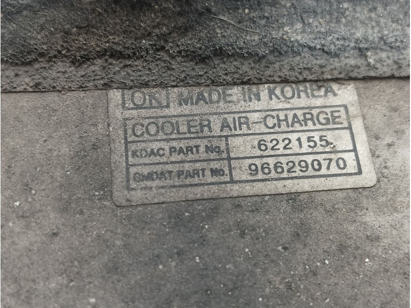 Recambio de intercooler para chevrolet captiva (c100, c140) 2.0 d 4wd referencia OEM IAM  96629070 